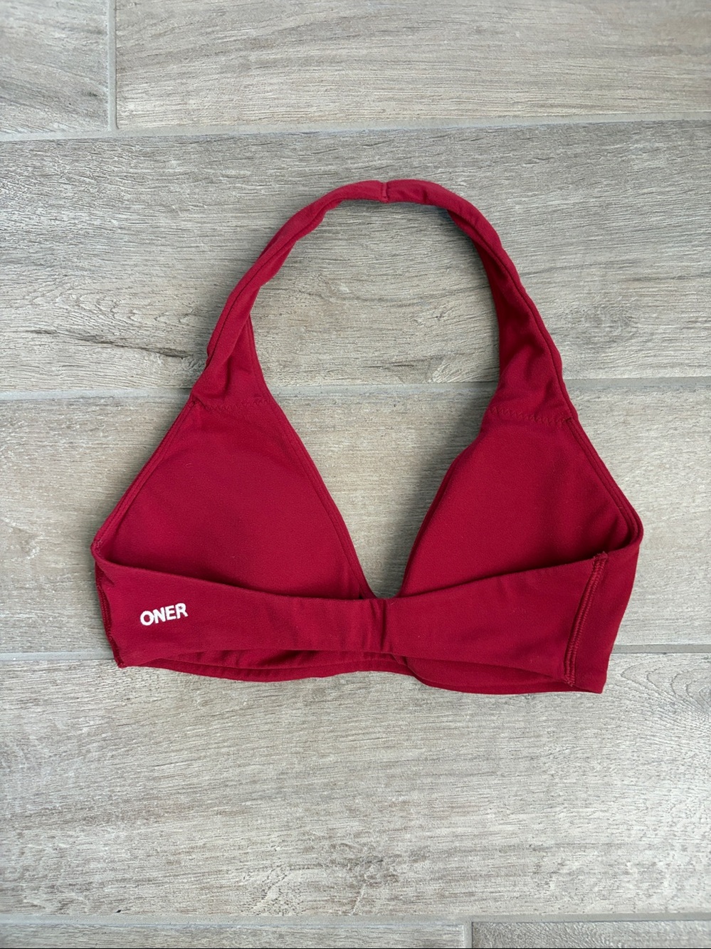 ONER ACTIVE Ruby Red SoftMotion halter sports bra - Picture 4 of 4